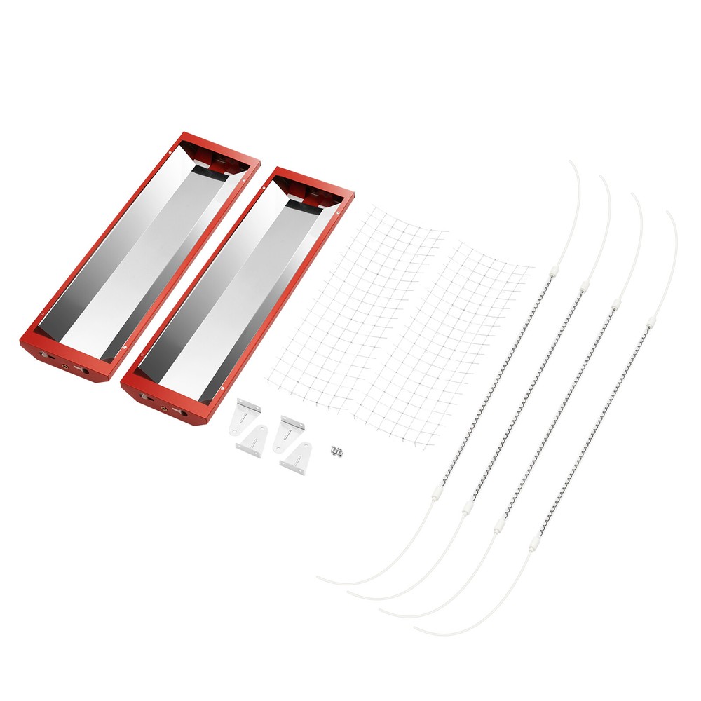 2Pcs 2000W Spray Baking Booth Infrared Paint Curing Light Heating Lamp Heaters