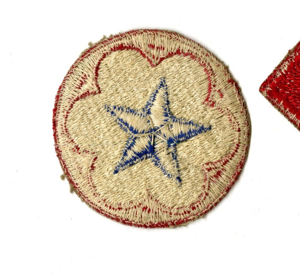 Army Service Forces White Back Patch WWII Vintage