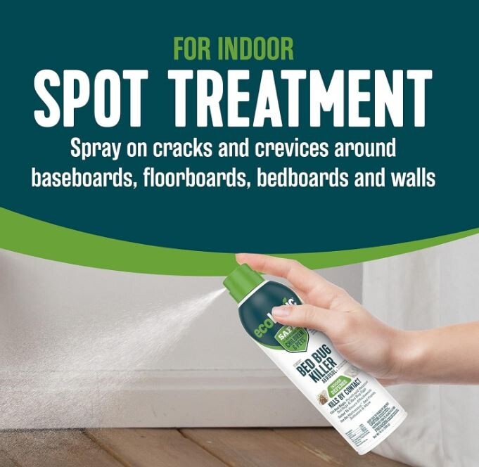 Ecologic Bed Bug Killer Aerosol Spray, 14oz, Kills Bed Bugs & Eggs, for Mattress