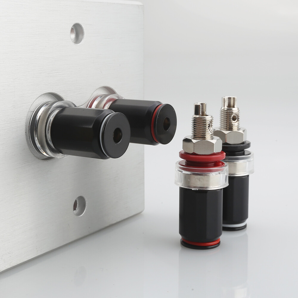 4Pcs Rhodium Plated Binding Post HiFi Amplifier Speaker Socket Female Terminal