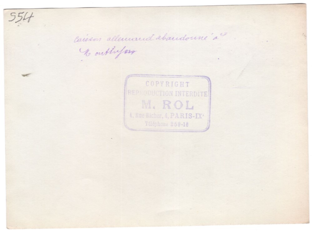 WWI Abandoned German Caisson in France 5x7 Original M. Rol Photo