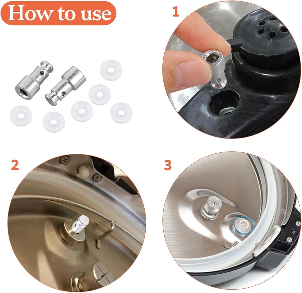 2 Pcs Universal Replacement Floater Valve with 6 Pcs Silicone Gaskets Electric