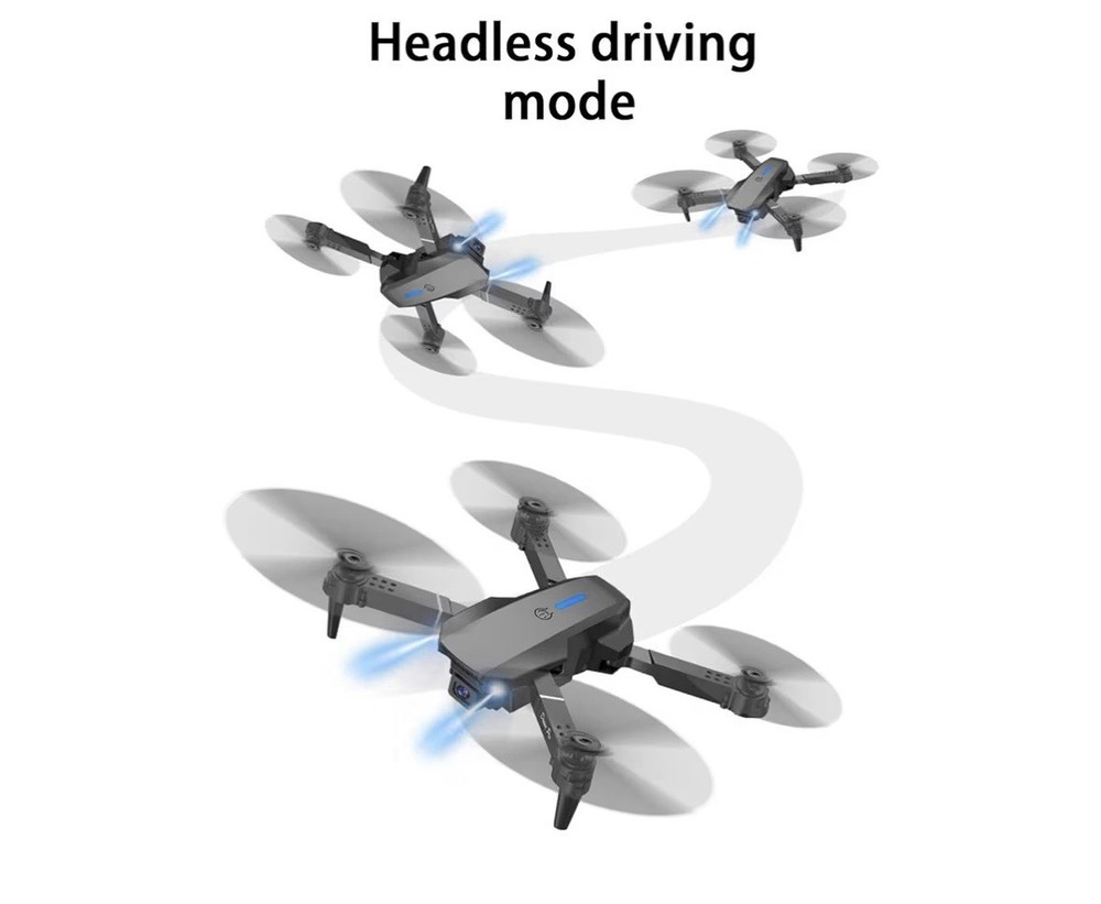 Foldable Quadcopter Drone with 1080P HD FPV Double Camera, 3 Flight Speed