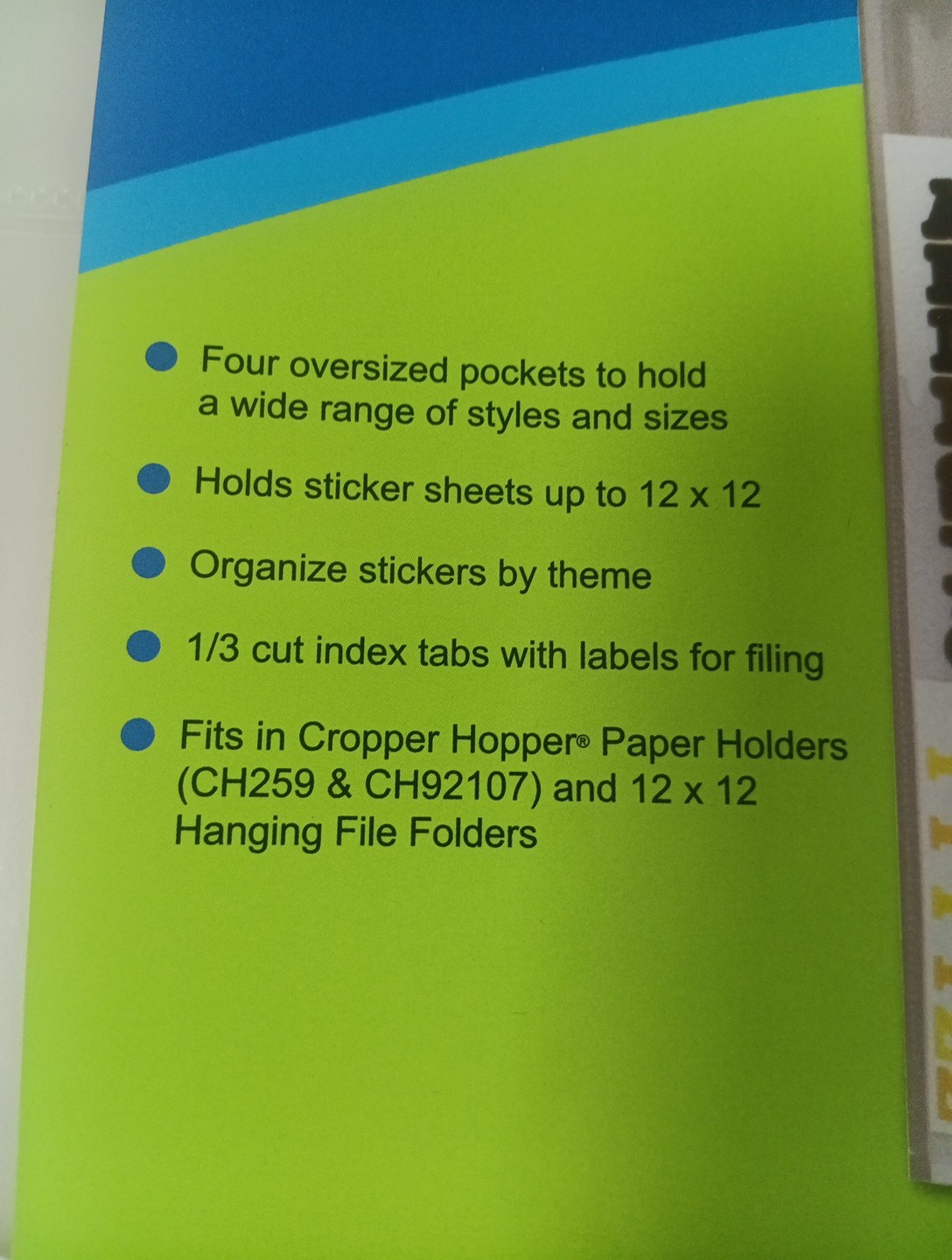 Cropper Hopper Sticker Envelope 12 X 12" New
