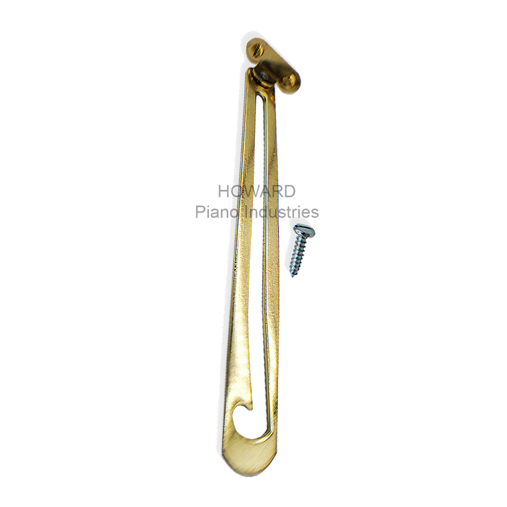 Piano Bench Lid Support/ Prop Brass Hardware Compact Design - Screws Included