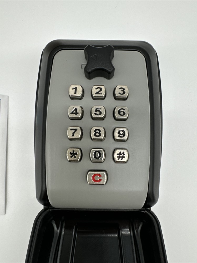 ORIA Key Lock Box, Wall Mounted Key Storage Box w/ 9-Digit Keyboard Resettable