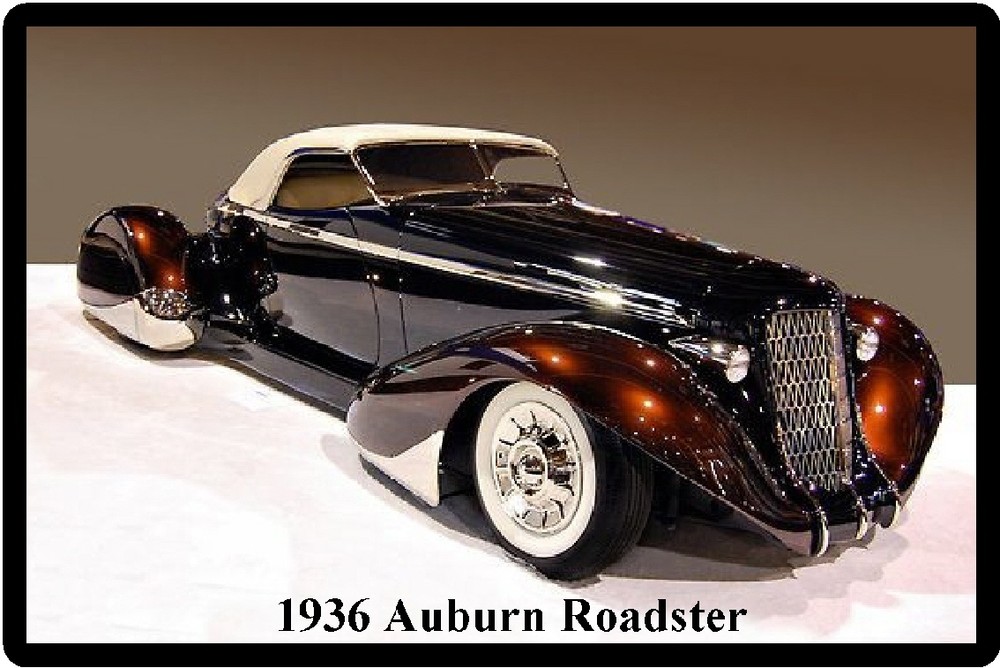 1936 Auburn Roadster Refrigerator Magnet