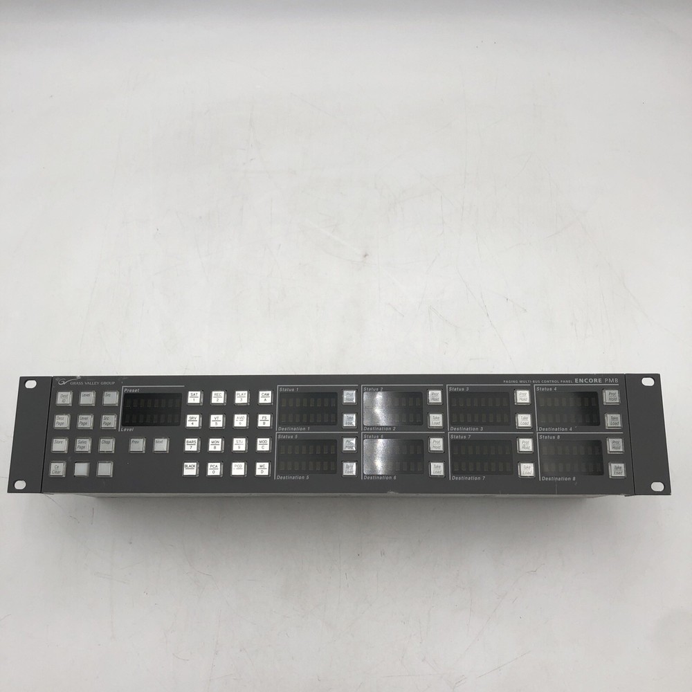 USED Grass Valley Encore/Prelude PMB Control Panel POWER TESTED READ A