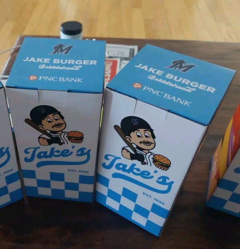 Jake Burger Bobblehead Stadium Give Away Never Opened