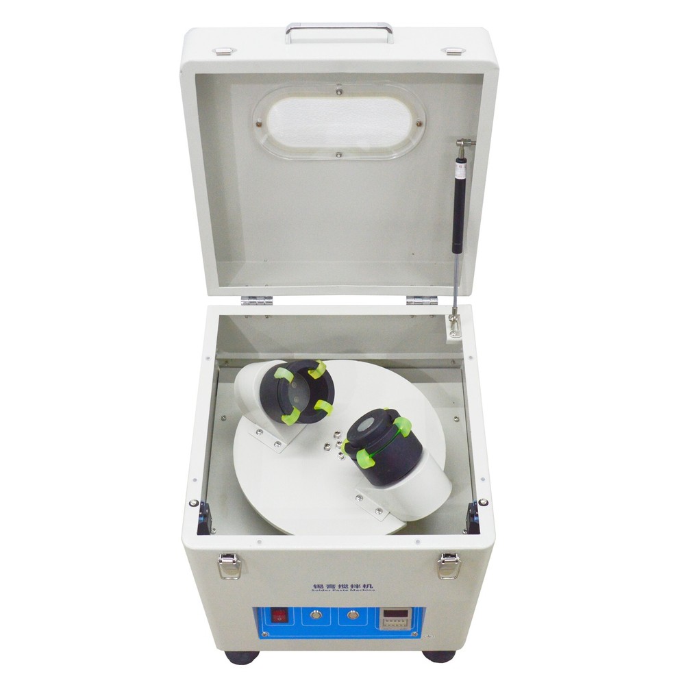 110V Automatic Solder Paste Mixer With LED Digital Display 500g*2 Capacity