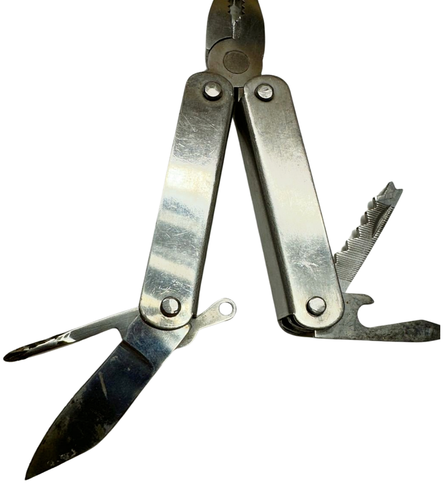 Stainless Multi-Tool Pliers, Wire Cutter, Knife, File & Screwdriver