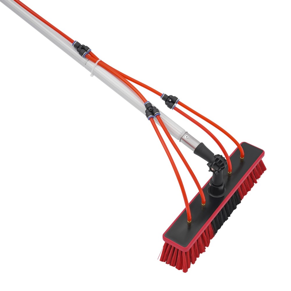 32.81ft Solar Panel Cleaning Brush & Pole Kit Proffesional Window Washing Tool