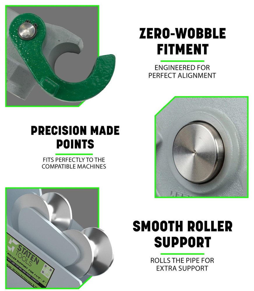 Staten Tools | 1-1/2 2" EMT Bender & Roller Shoe Group | Greenlee 555C | Current