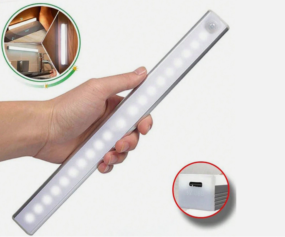 6 PACK - LED MOTION LIGHT WIRELESS 11.8 INCH LITHIUM ION MAGNETIC QUICK MOUNT