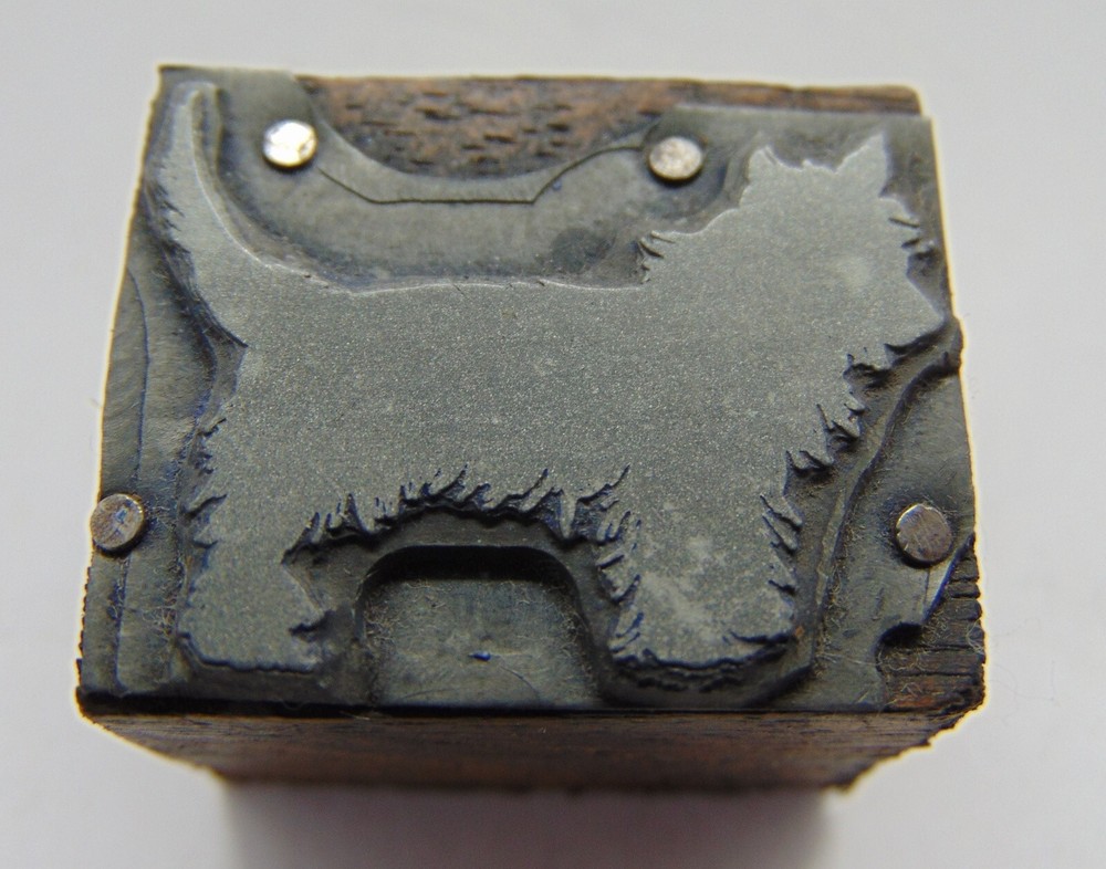 Printing Letterpress Printers Block Dog
