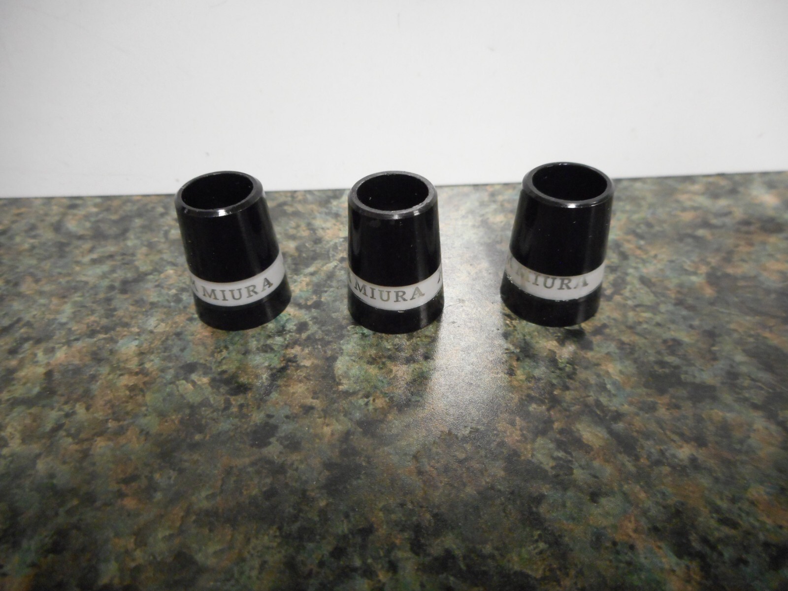 3 New Miura Golf OEM Iron Wedge Ferrules 355 Black White fit all MB CB MC KM