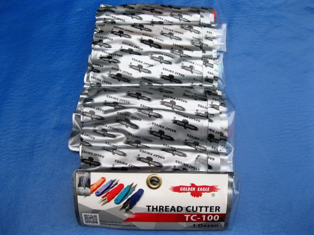 NEW 12 PCS. SEWING THREAD NIPPERS CLIPPERS TRIMMING SCISSORS ( WITH POUCH)