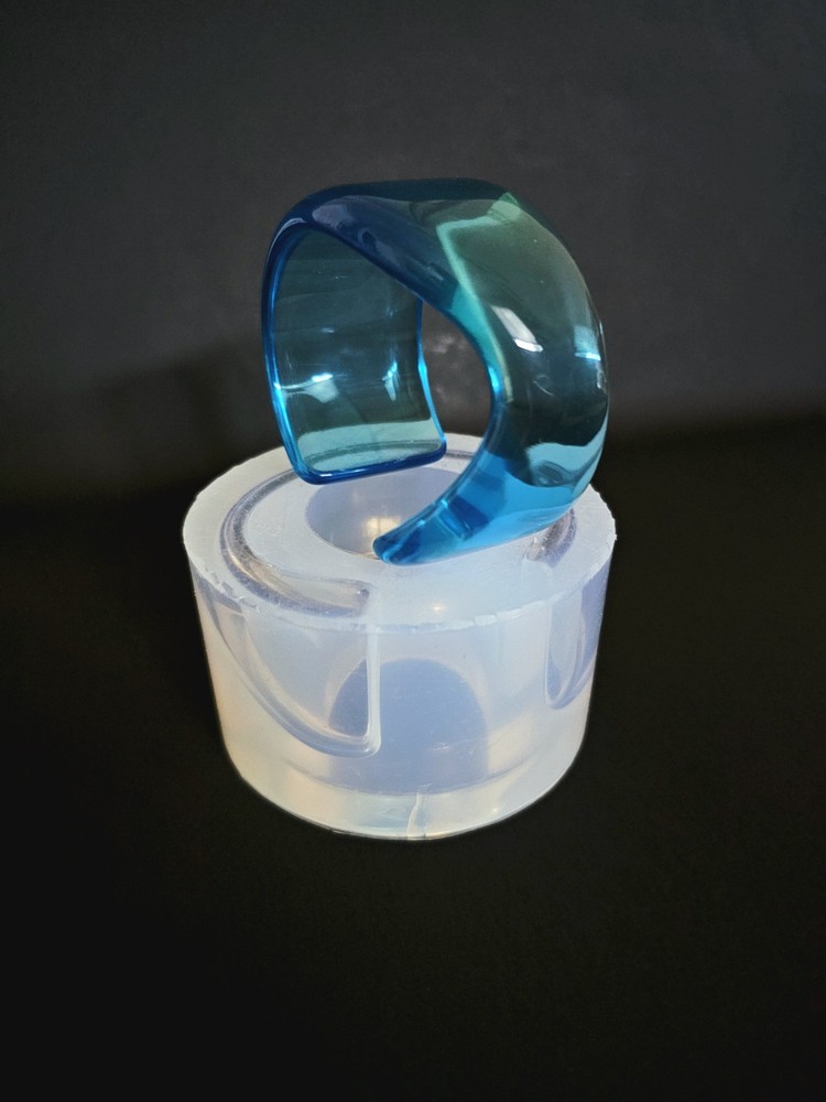 IRREGULAR CUFF BRACELET CLEAR SILICONE MOLD, UNIQUE SHAPE JEWELRY