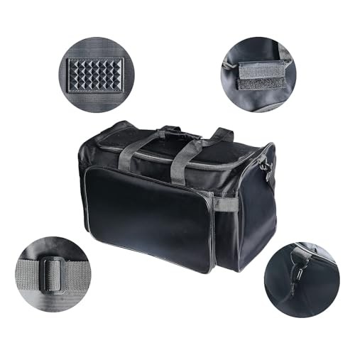 30L Multi-Function Sneaker Bag - Waterproof Duffel with Adjustable 4 Black