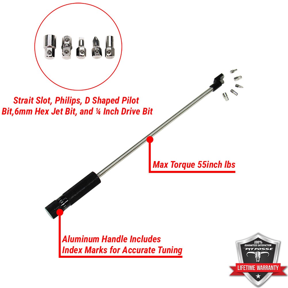 Pit Posse Motorcycle Air Mixture Carburetor Pilot Screw Hand Tool 90 Degree