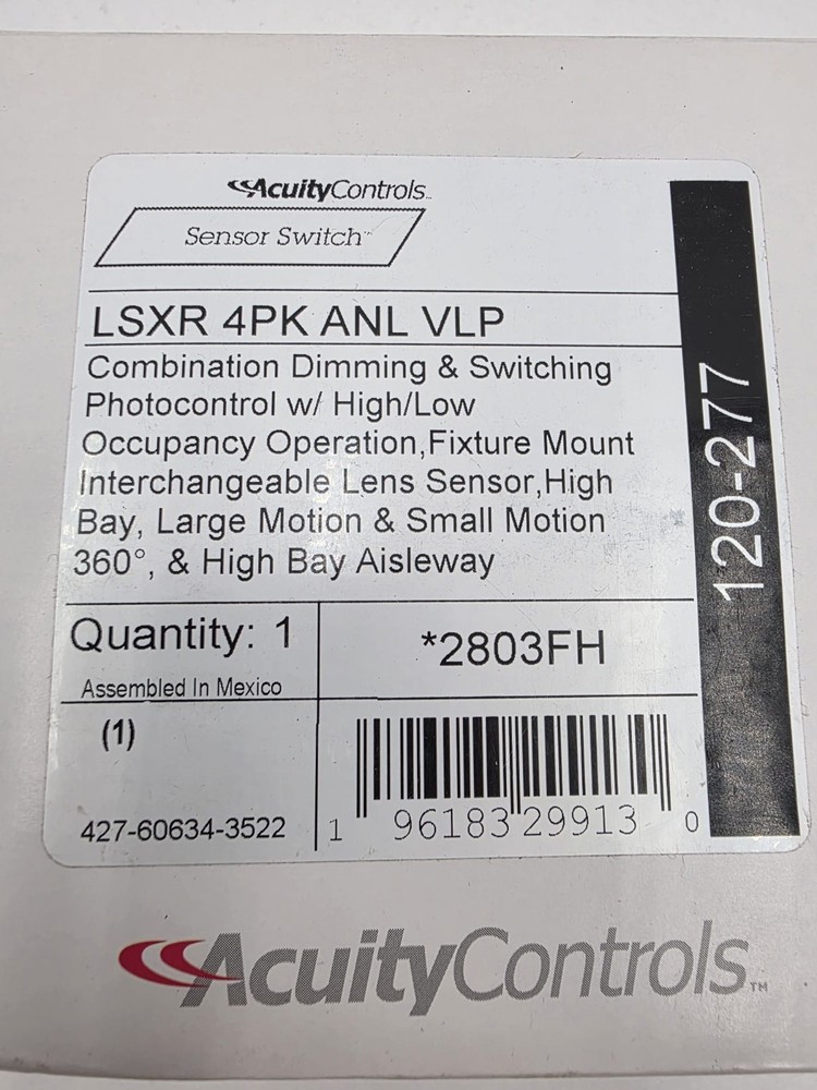 Acuity Controls Sensor Switch Dimming Switching Photocontrol Occupancy