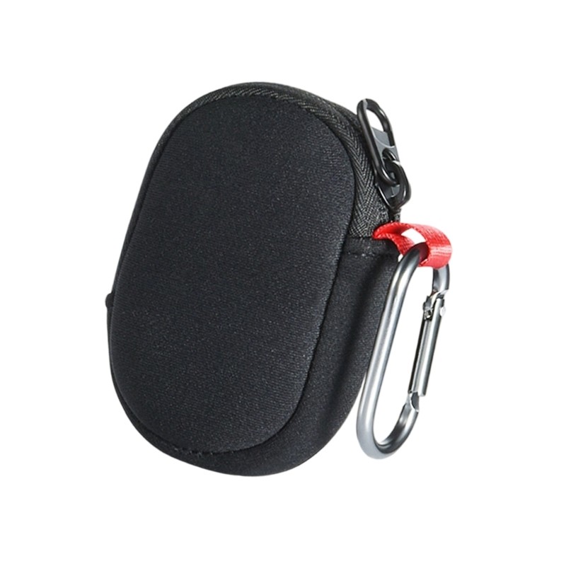 Water Resistant Earphone Case With Soft Interior And Portable Attachment Hook