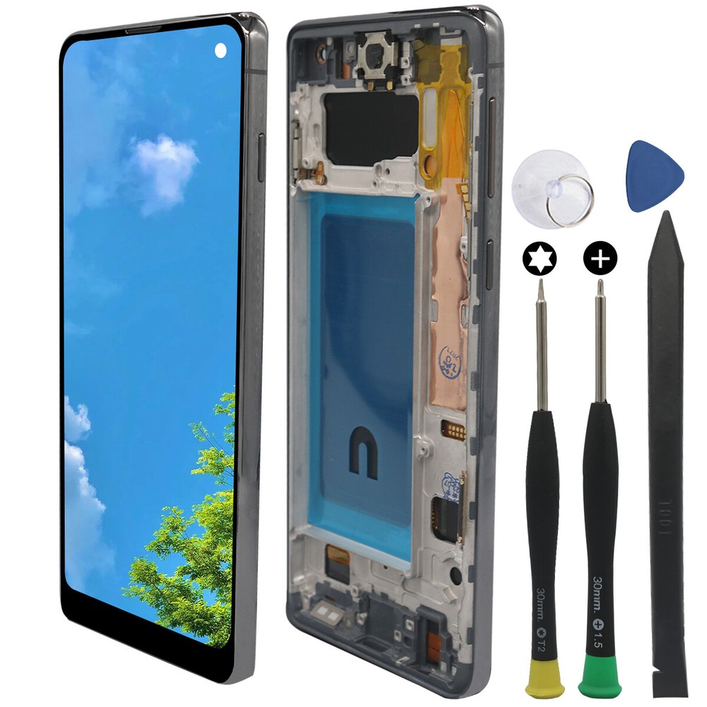 Replacement For Samsung Galaxy S10 G973 LCD Display Touch Screen Digitizer Frame