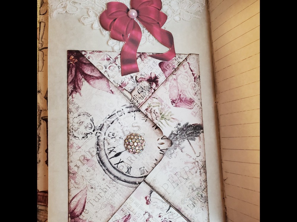 Completed Large Art / Junk Journal Christmas Handmade