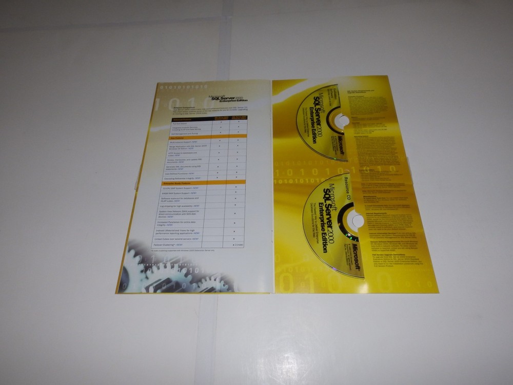 Vintage Software - Microsoft SQL Server v6.5 & v4.21 (full), v2000 EE (eval kit)