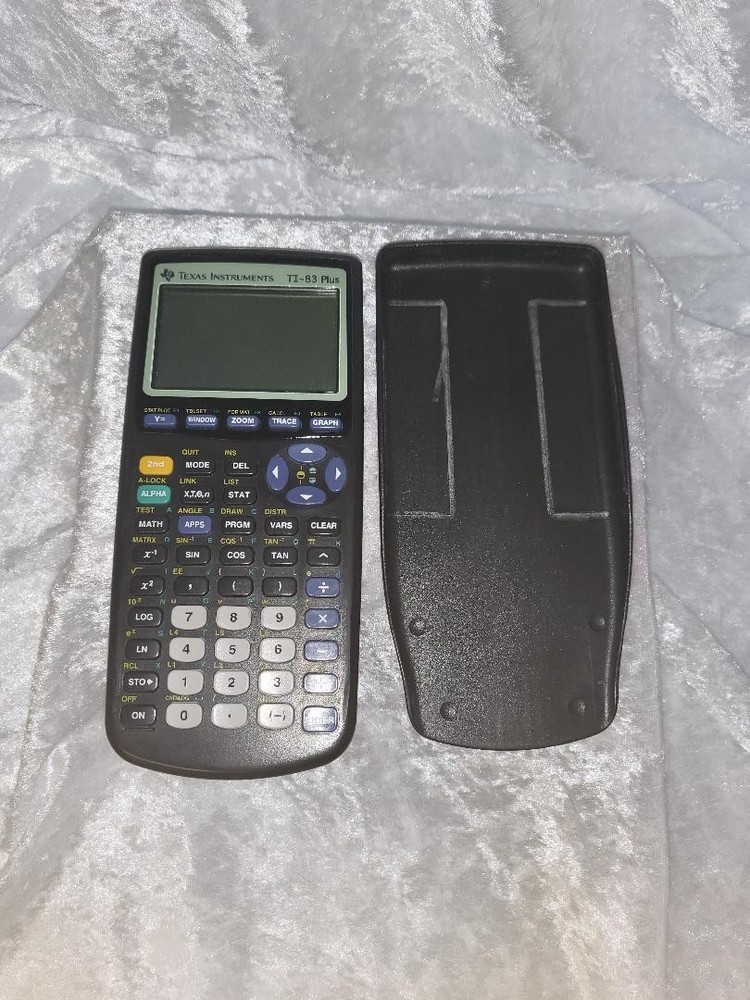 Texas Instruments TI-83 Plus Graphing Calculator – Tested & Working – Cover Incl