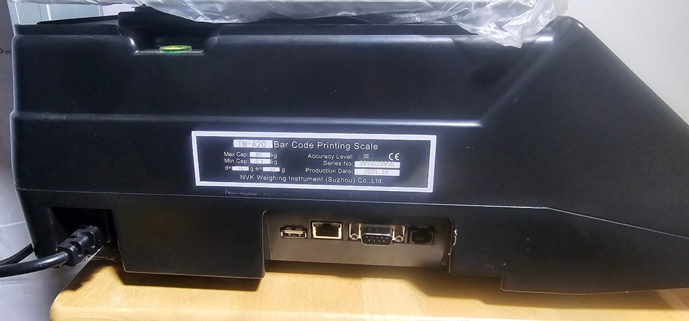 TM-A20 Bar Code Printing Scale