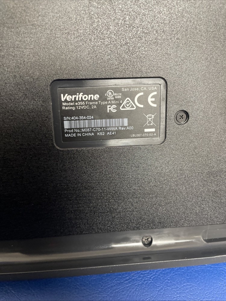 GENUINE VERIFONE E355 with E355 Frame Mobile Payment Terminal.