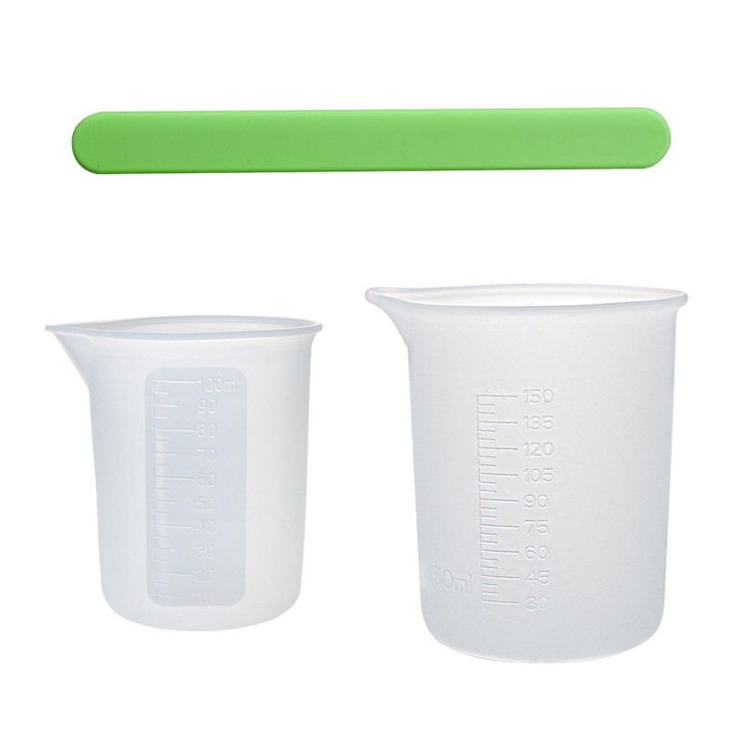 Silicone Measuring Cups Precise Scale Squeeze & Pour Liquid Measure Cup Sticks