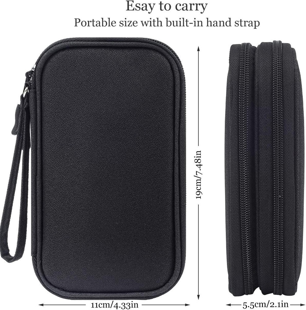Electronics Organizer Pouch Bag, Travel Universal Organizer for Cable, Charge...
