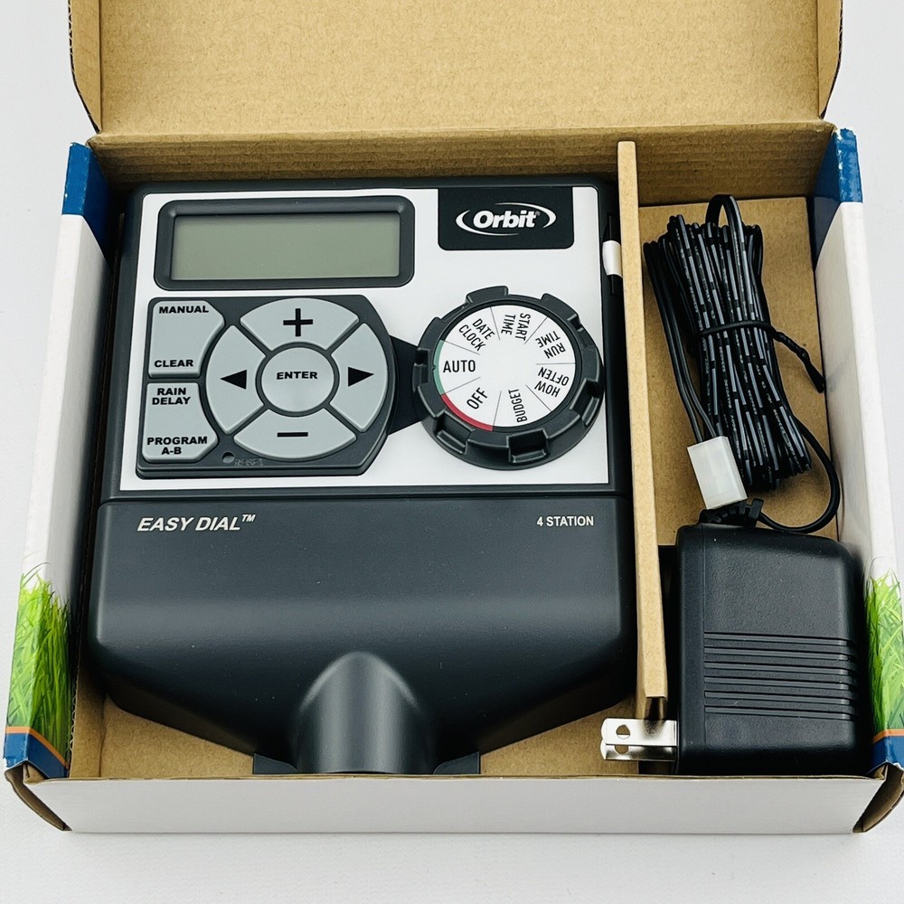 Orbit Easy Dial Sprinkler Timer 4 Station Easy Dial 28964 Simple Programming