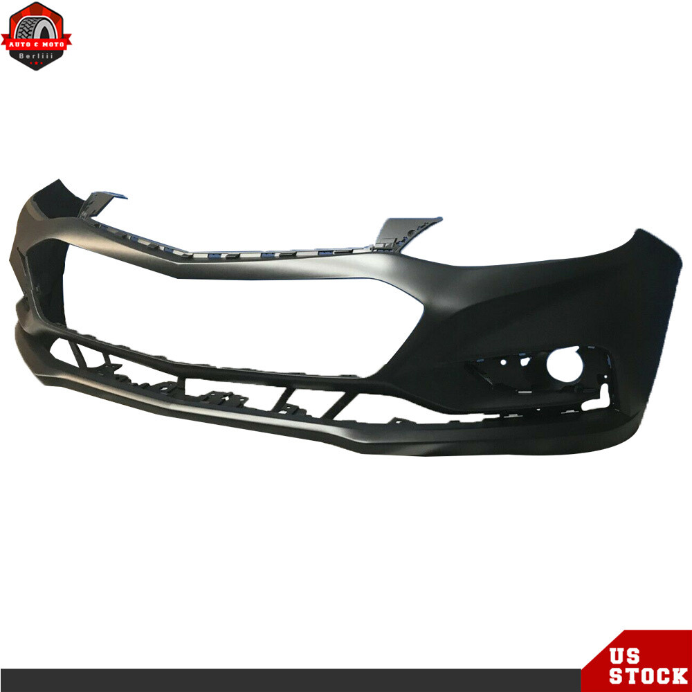 Front Bumper Cover+Upper & Lower Grille Chrome For 2016 2017 2018 Chevy Cruze