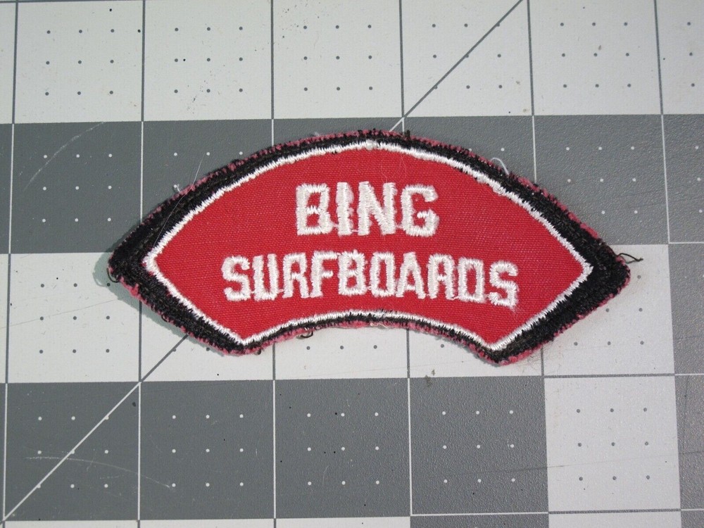 vtg 1960s Surfing ephemera - patch Bing Surfboards v2