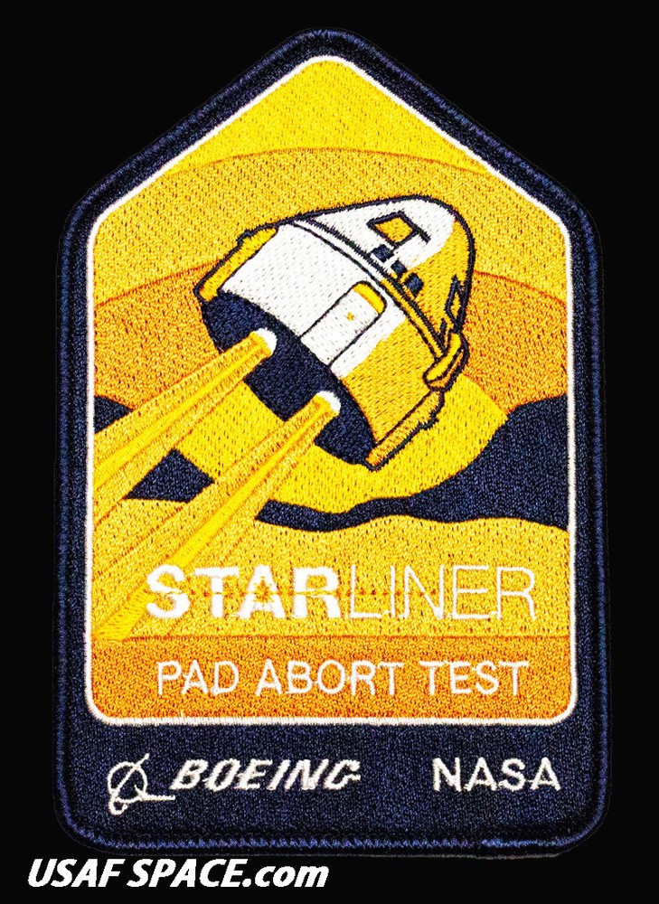 Authentic BOEING - CST-100 STARLINER - PAD ABORT TEST - NASA 5" SPACE PATCH