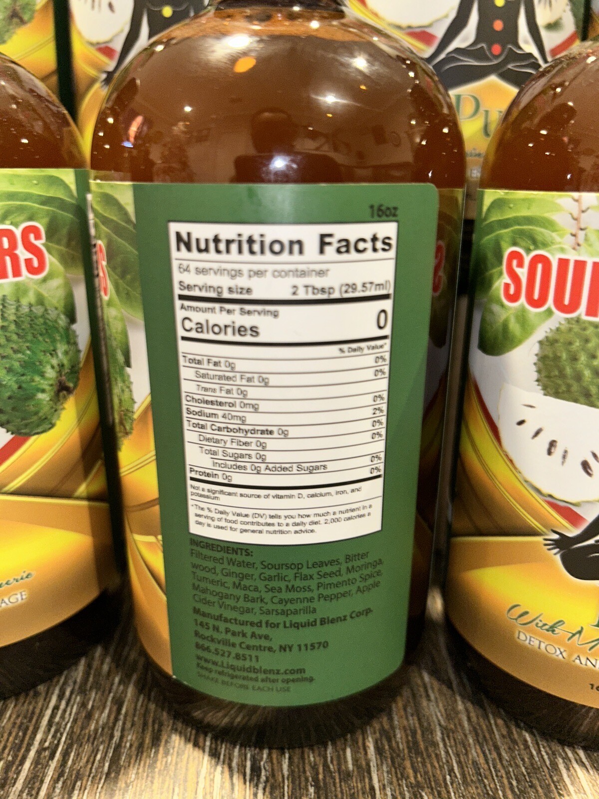 SOURSOP BITTERS Pure with Moringa and Tumeric Detox And Energy Sour Sop Cleanse