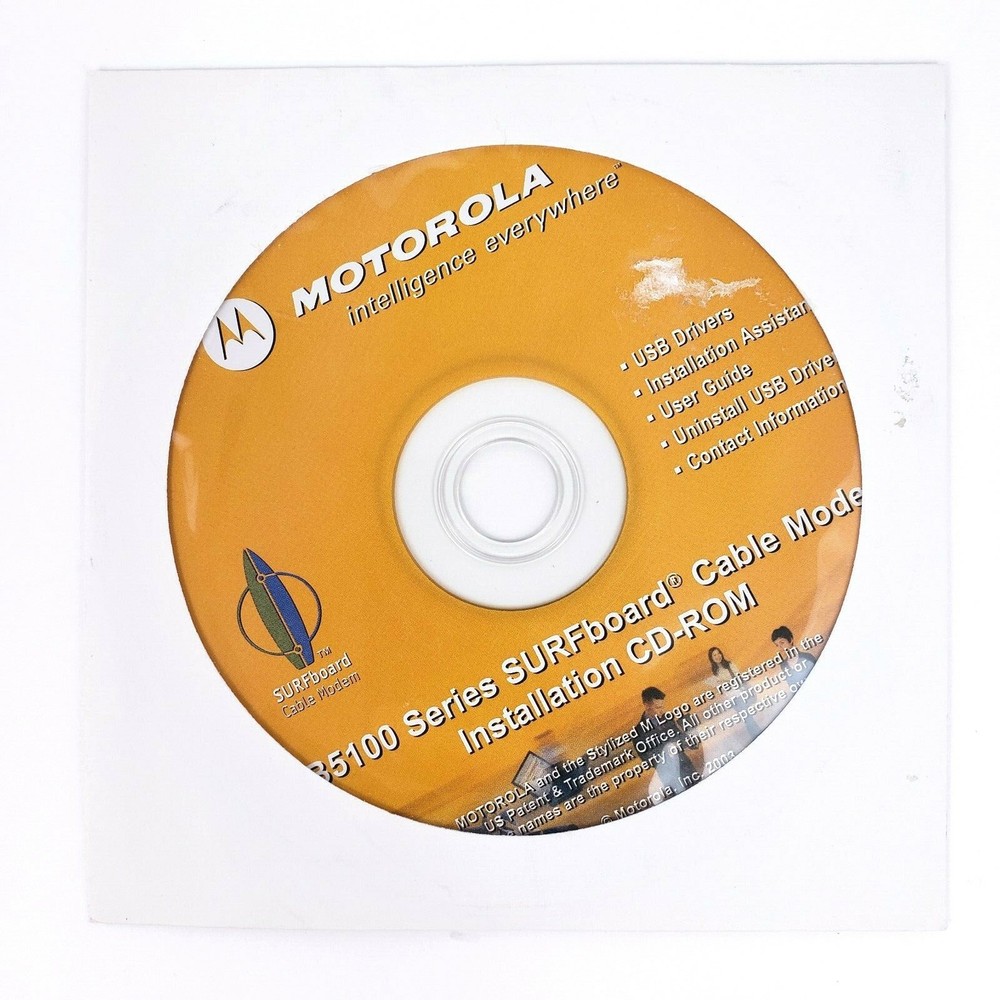 Motorola 5100 Series SURFboard Cable Modem Installation CDROM Disc Only