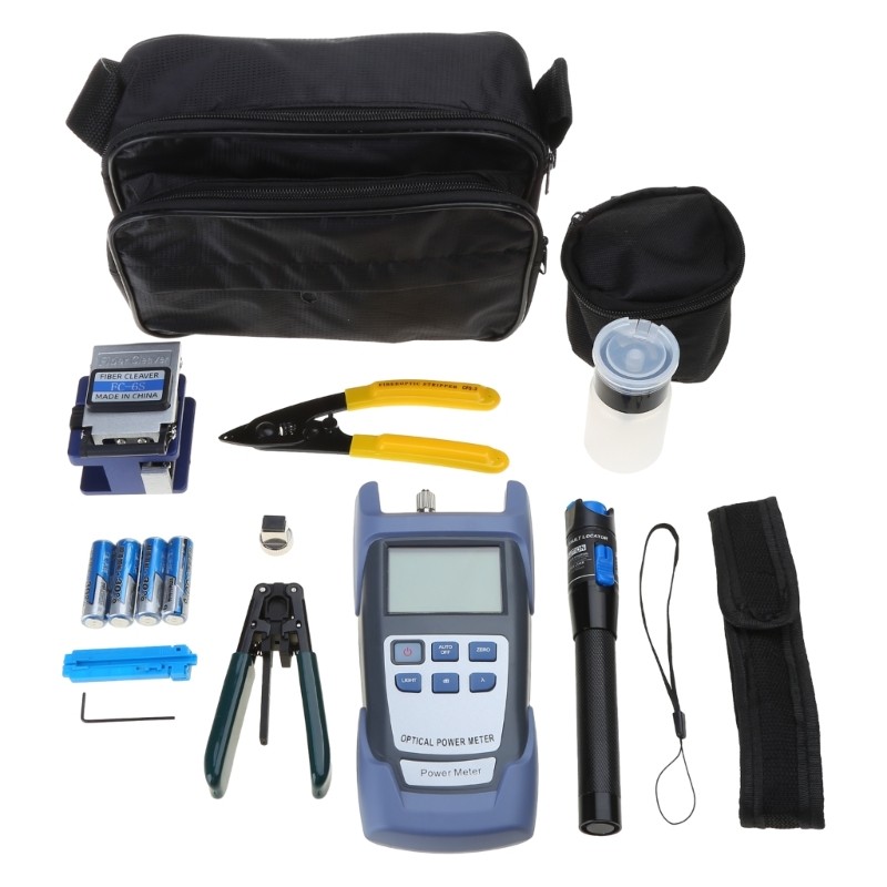 Practical FTTH Fiber Cold Connection Tool Optical Power Meter Optical Fiber Kits