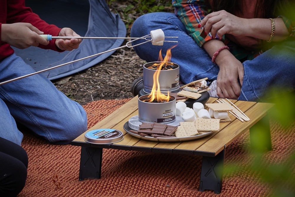 HERSHEY'S S'mores Portable Campfire Compact, Silver
