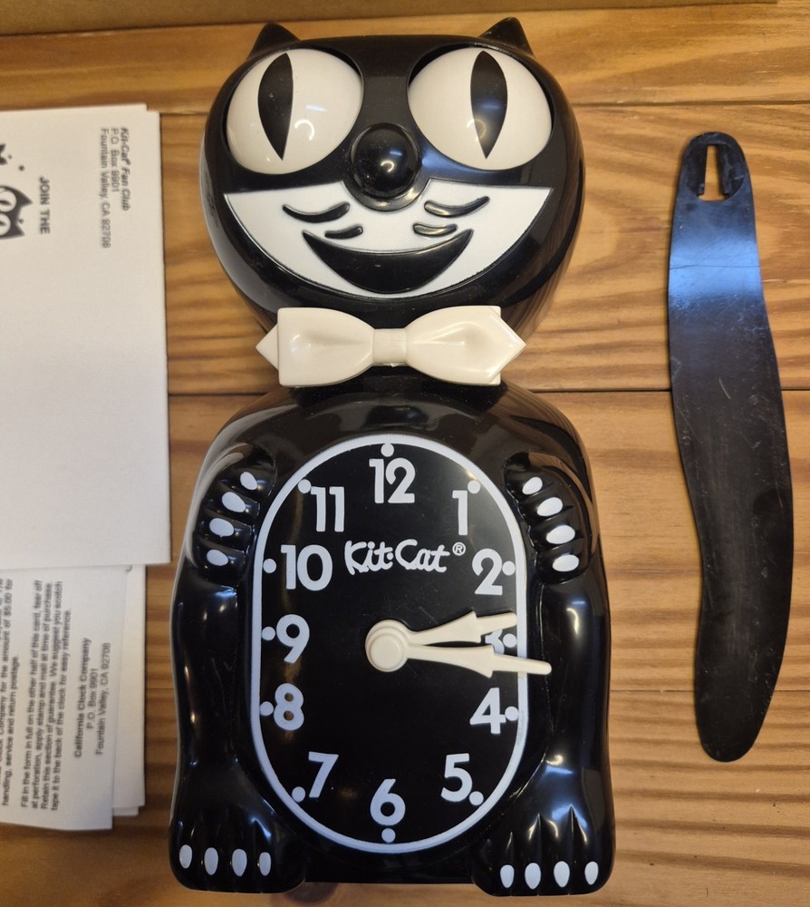 Kit Cat Klock Model B1 California Clock Co. Complete/w Box & all Papers Unused