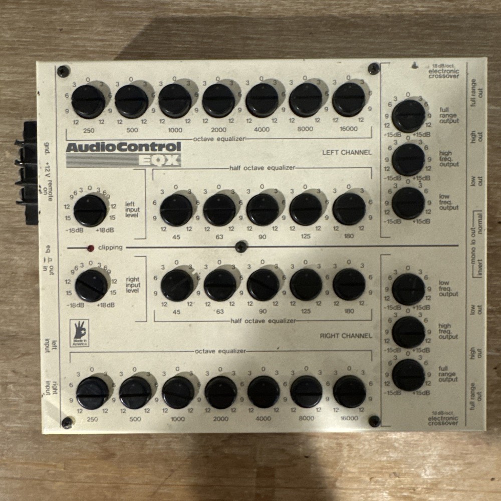Audio Control EQX (1ST GEN)  1/2 & 1 Octave Auto Equalizer Electronic Crossover