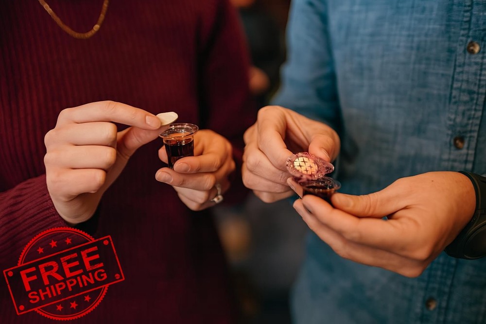 Prefilled Communion Cups Wafer Set Concord Grape Juice 30 Box