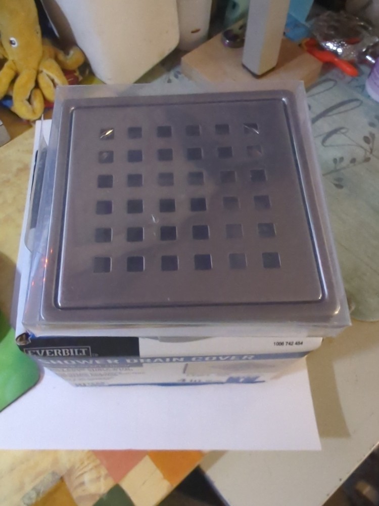 Everbilt Shower Drain Cover Brushed Nickel Finish