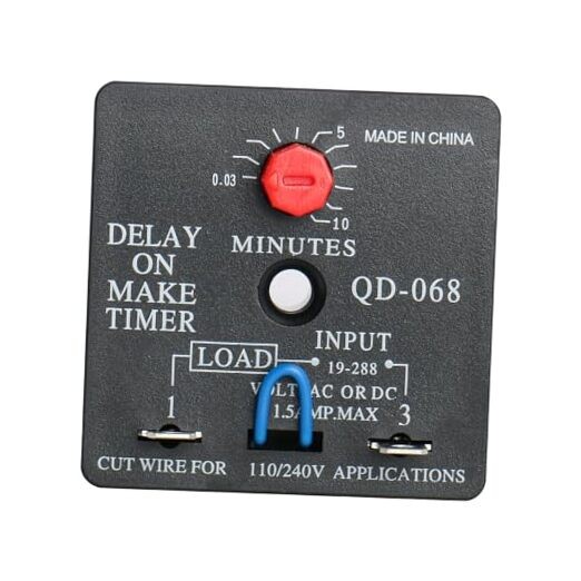 Delay ON Make Timer QD-068 10 Minutes Adjustable 110/40 VAC time delay 2