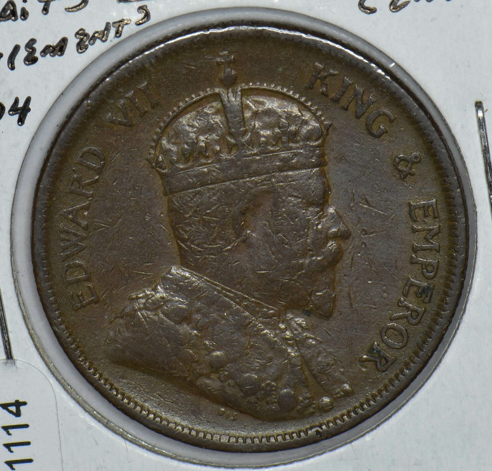 Straits Settlements 1904 Edward VII Cent 291114 combine shipping