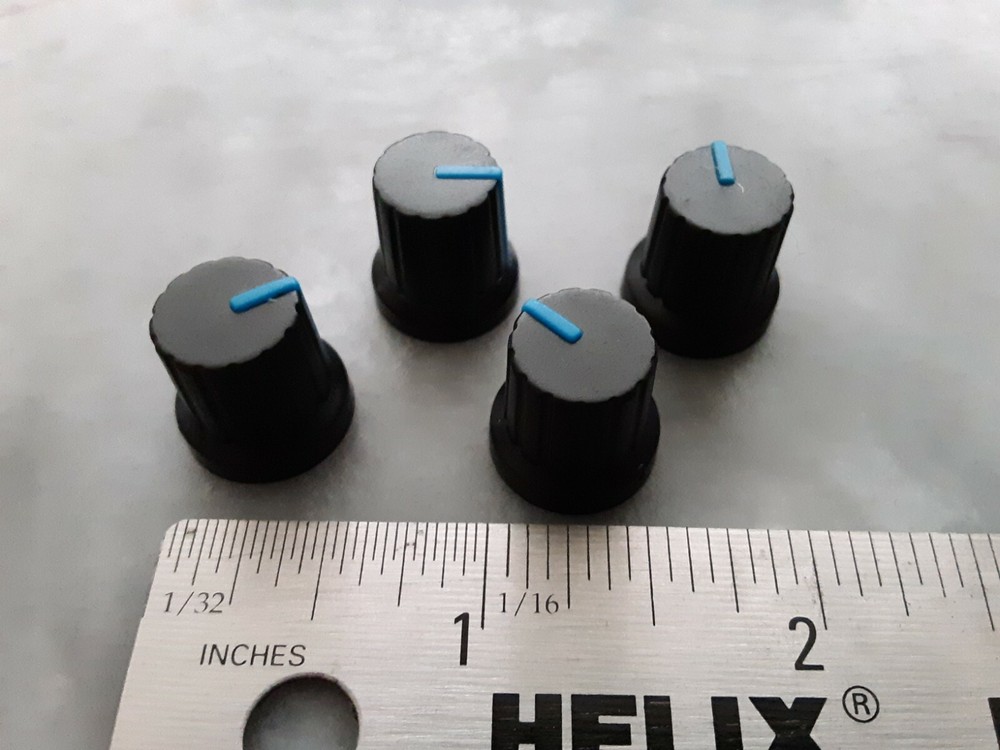 6mm Shaft Control Knobs 24 spline. 4pcs Fast shipping.