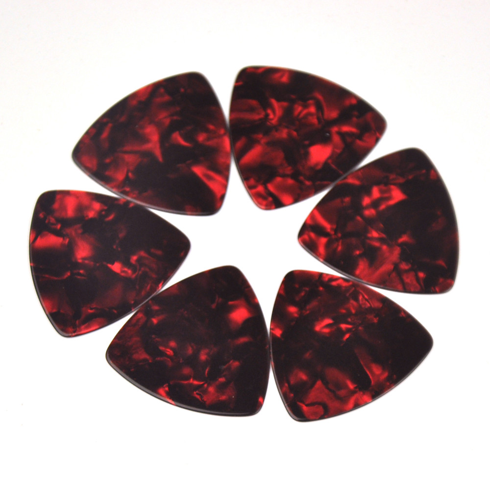 Celluloid 346 Rounded Triangle Guitar Picks 0.71mm 100Pcs Assorted Colors